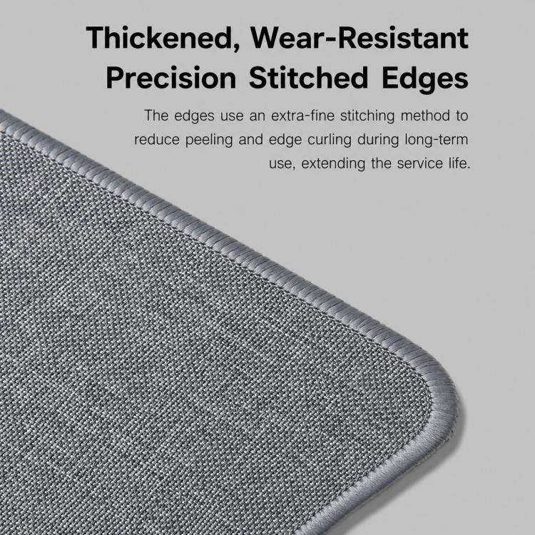 Linen Desk Pad Non Slip Rubber Keyboard Mouse Mat for Home Office Desktop Protector Stitched Edge...
