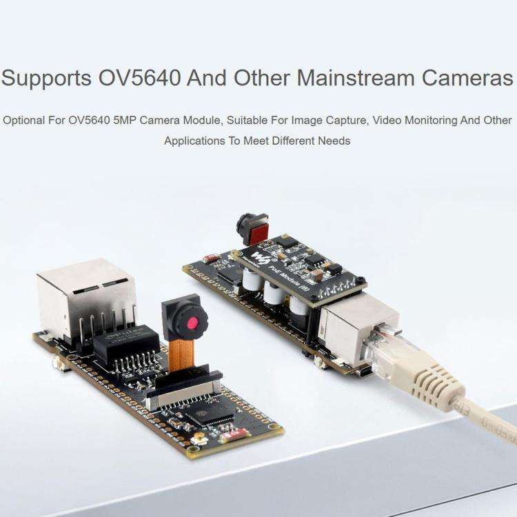 WAVESHARE ESP32-S3 ETH Development Board, 10/100Mbps RJ45 Ethernet Port, Wi-Fi & Bluetooth Suppor...
