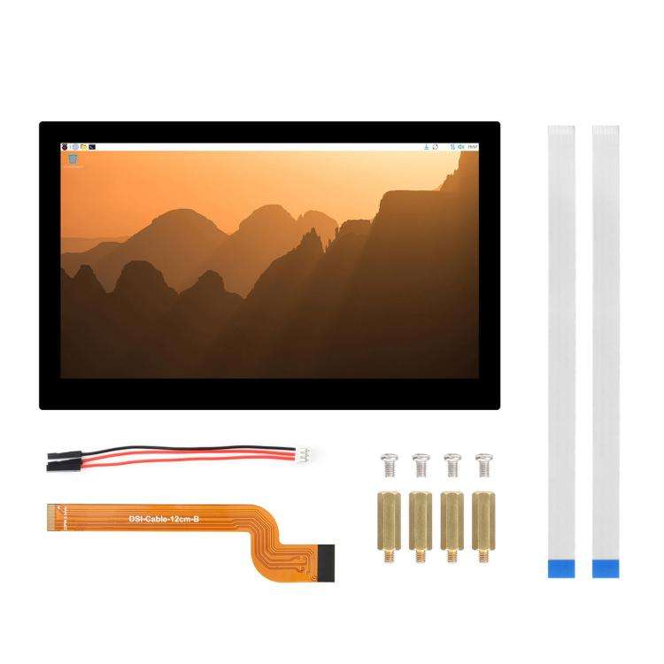 WAVESHARE 13.3 inch High Resolution DSI Capacitive Touch Display, 1920 × 1080, IPS, Toughened Gl...