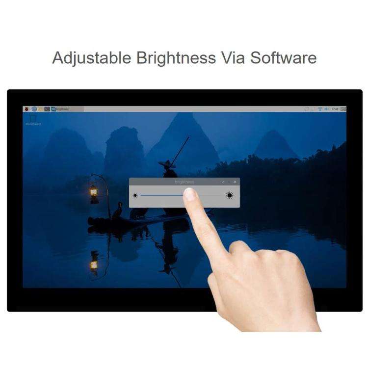 WAVESHARE 13.3 inch High Resolution DSI Capacitive Touch Display, 1920 × 1080, IPS, Toughened Gl...