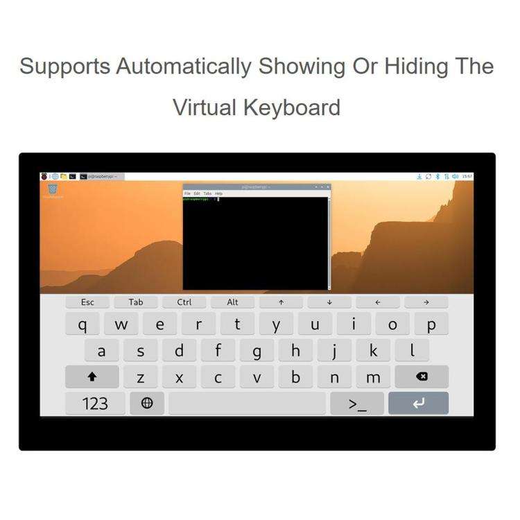 WAVESHARE 13.3 inch High Resolution DSI Capacitive Touch Display, 1920 × 1080, IPS, Toughened Gl...
