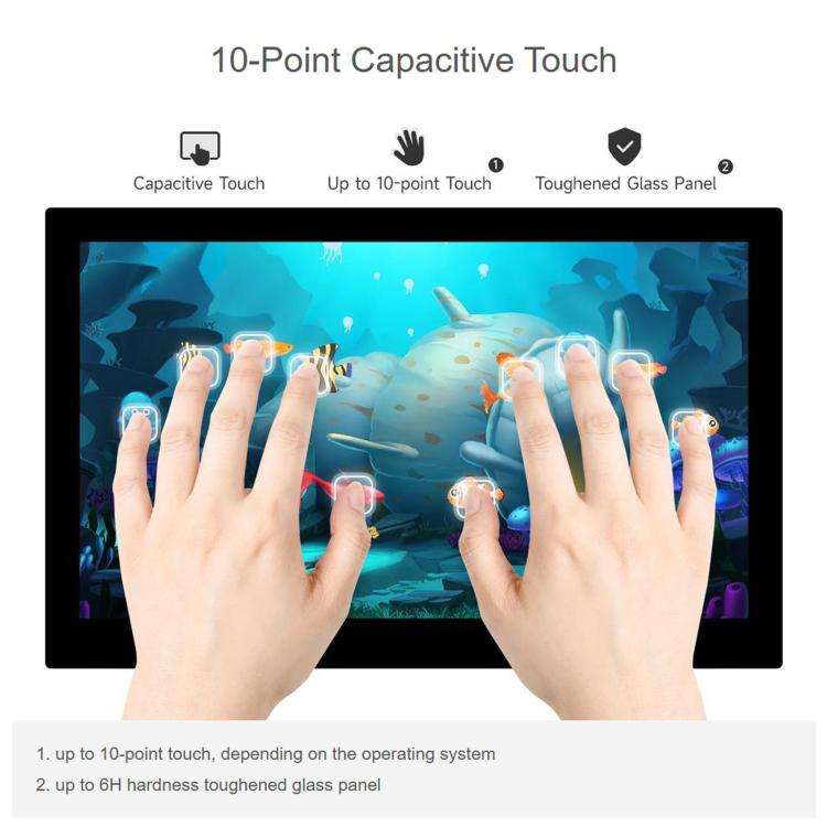 WAVESHARE 13.3 inch High Resolution DSI Capacitive Touch Display, 1920 × 1080, IPS, Toughened Gl...