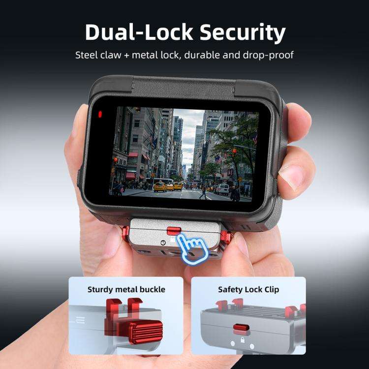 For Insta360 Ace Pro 2 / X5 Flymile Locking Extension Adapter Magnetic Quick Release Base(Aluminu...