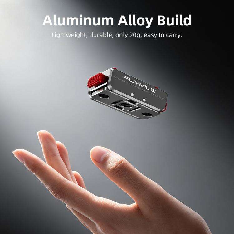 For Insta360 Ace Pro 2 / X5 Flymile Locking Extension Adapter Magnetic Quick Release Base(Aluminu...