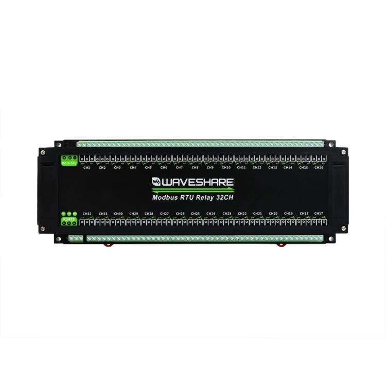 Waveshare Modbus RTU 32-Ch Relay Module RS485 Interface With Multiple Isolation Protection Circuits