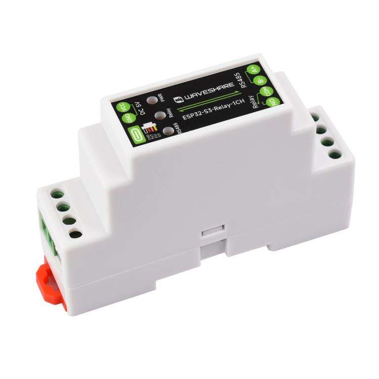 Waveshare 32152 Industrial 1-Channel ESP32-S3 WiFi Relay Module Supports WiFi / Bluetooth / RS485...