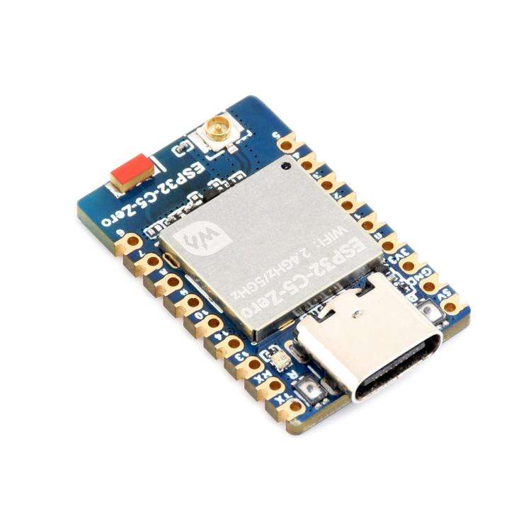 Waveshare ESP32-C5-Zero Mini Development Board With RISC-V 32-Bit Processor, Version: No Pin Header