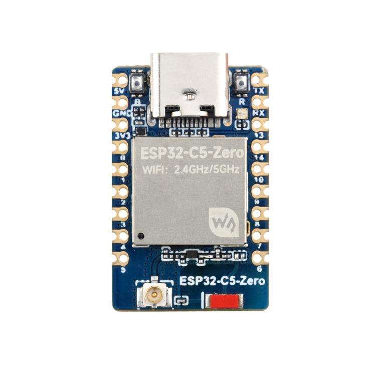 Waveshare ESP32-C5-Zero Mini Development Board With RISC-V 32-Bit Processor, Version: Pin Header ...