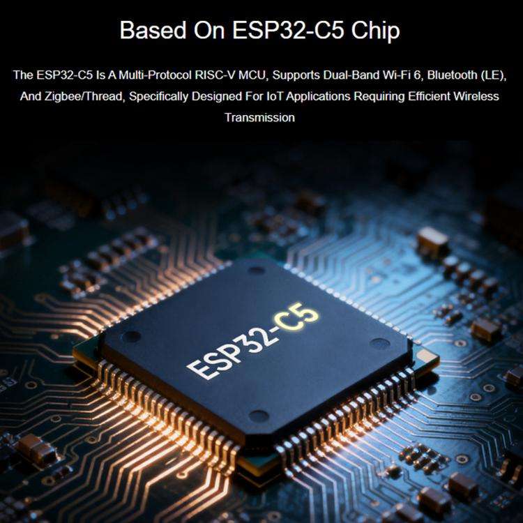 Waveshare ESP32-C5-Zero Mini Development Board With RISC-V 32-Bit Processor, Version: Pin Header ...