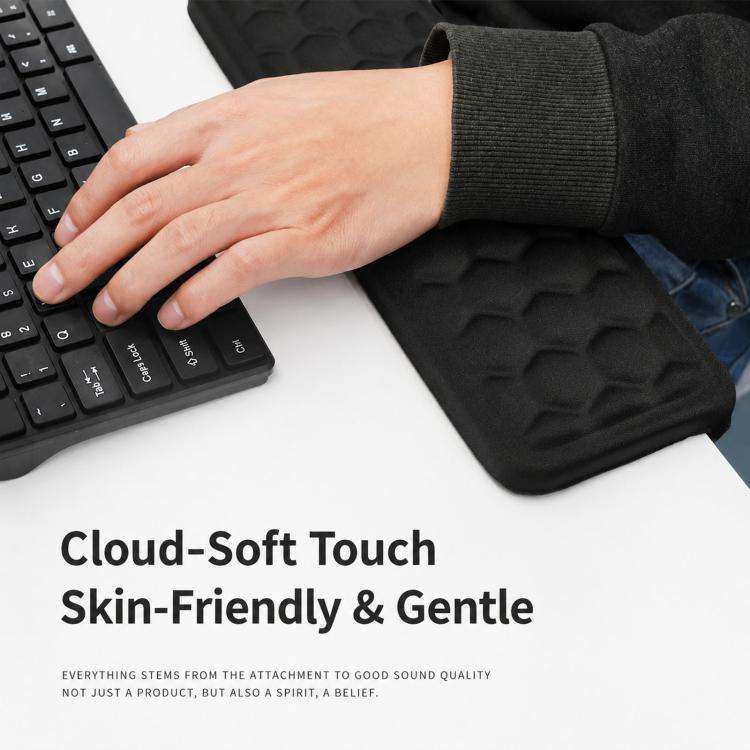 L-Shaped Elbow Pad for Desk Ergonomic Keyboard Wrist Rest Support Non-Slip Soft Foam Cushion for ...