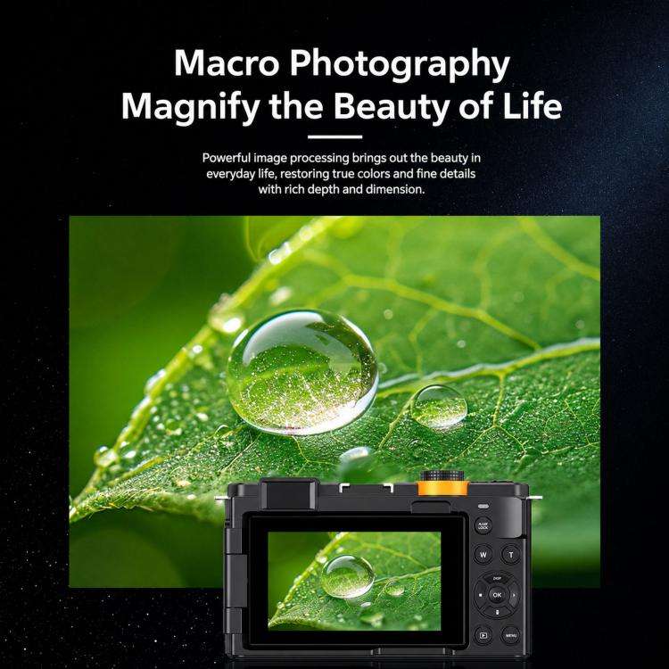 4K 72MP 12X Optical Zoom Digital Camera With 3.0-Inch Flip Screen And WiFi Beginner Vlogging Came...