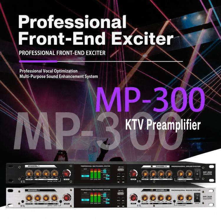 MP-300 Professional Audio Exciter Pre-Processor With Bluetooth USB Optical Input For KTV Stage EU...