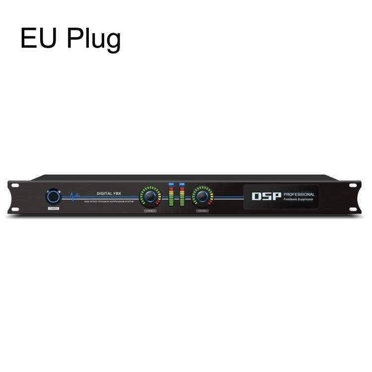FBX220 DSP Digital Feedback Suppressor Professional Anti-Howling Processor For Microphones(EU Plug)