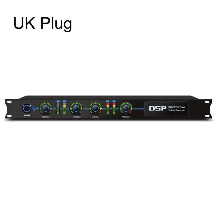 FBX440 DSP Digital Feedback Suppressor Professional Anti-Howling Processor For Microphones(UK Plug)