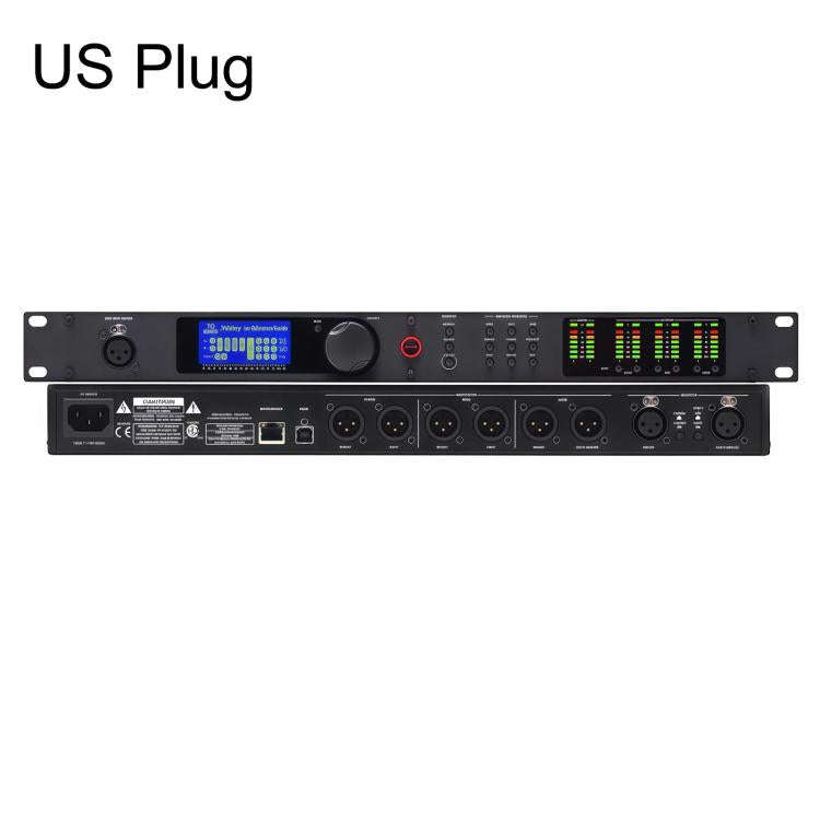 PA2 Digital Audio Processor Speaker Management System 2 Input 6 Output Crossover DSP US Plug