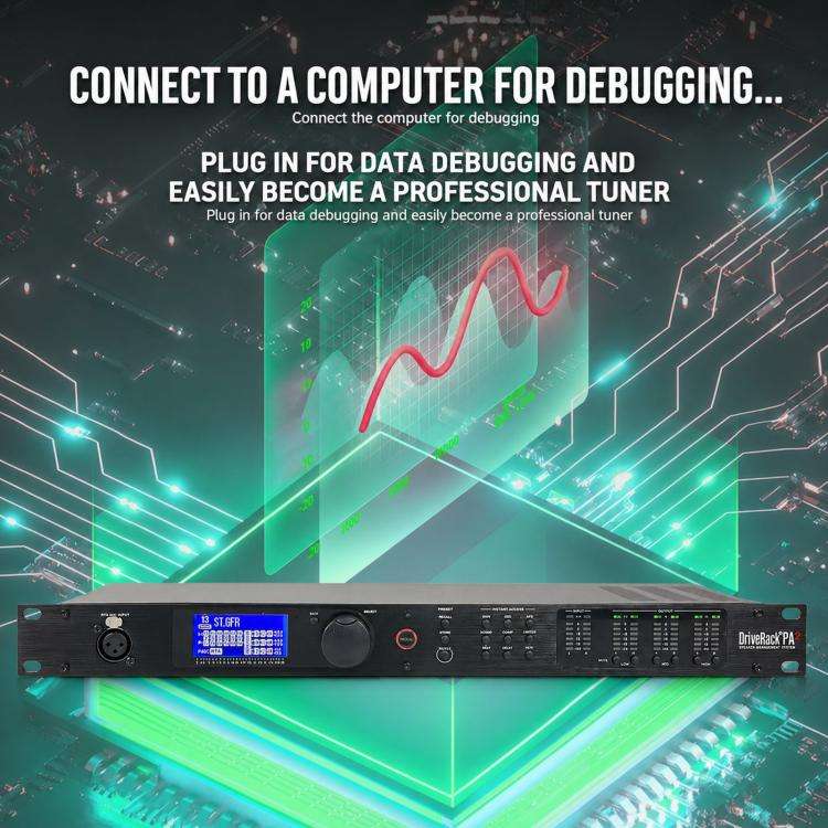 PA2 Digital Audio Processor Speaker Management System 2 Input 6 Output Crossover DSP UK Plug