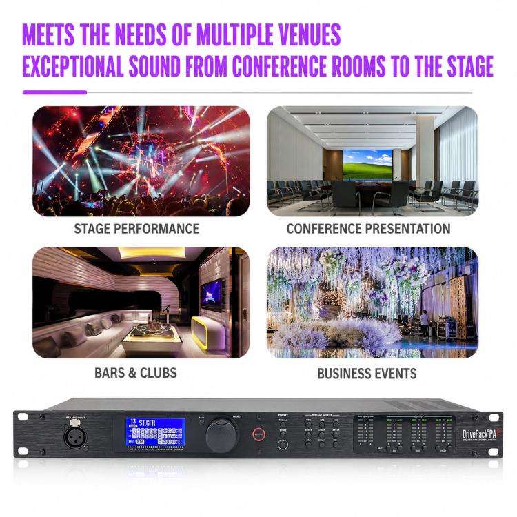 PA2 Digital Audio Processor Speaker Management System 2 Input 6 Output Crossover DSP UK Plug