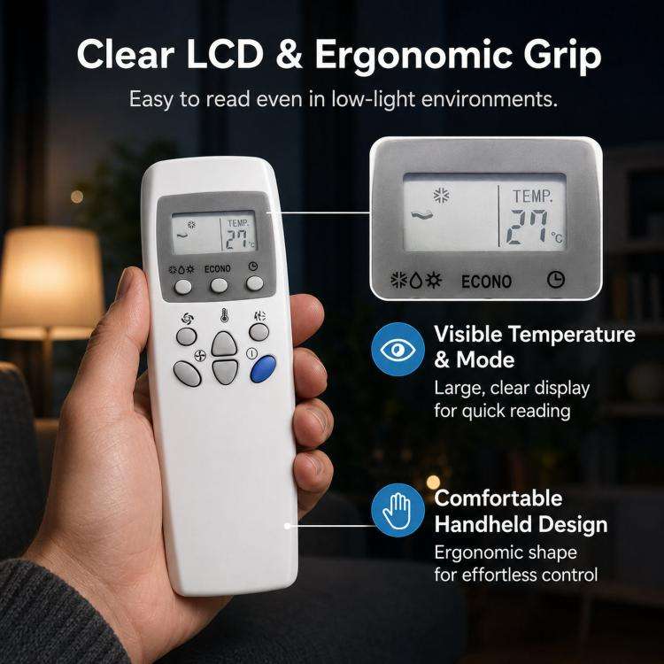 For LG 6711A20111K Air Conditioner Replacement AC Remote Control