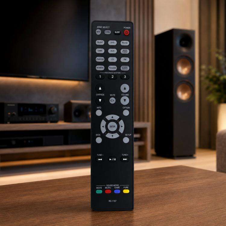 RC-1227 Replacement Remote Control For Denon AV Receiver Audio Video Controller