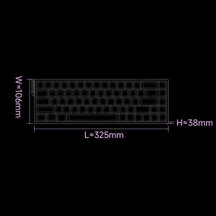 MONSGEEK Verve 68 ARGB 2-Layer Keycaps Magnetic Switch Keyboard E-Sports Gaming Mechanical Keyboa...