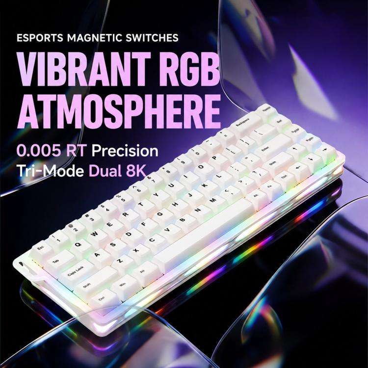 MONSGEEK Verve 68 ARGB 2-Layer Keycaps Magnetic Switch Keyboard E-Sports Gaming Mechanical Keyboa...