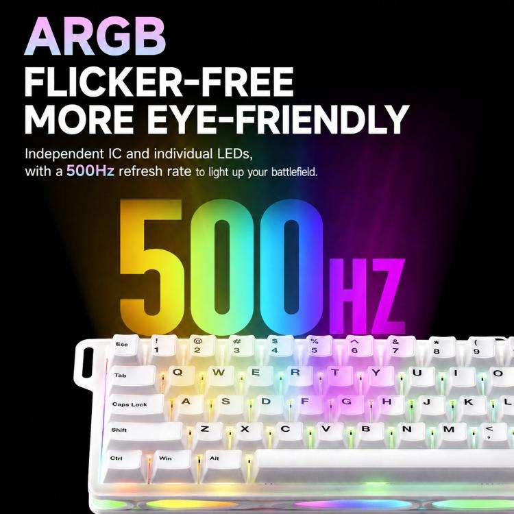 MONSGEEK Verve 68 ARGB 2-Layer Keycaps Magnetic Switch Keyboard E-Sports Gaming Mechanical Keyboa...