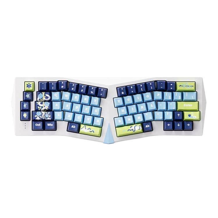 AKKO Armor Alice 3-Mode Ergonomic Mechanical Keyboard Aluminum Alloy Quick Release Keyboard(White)