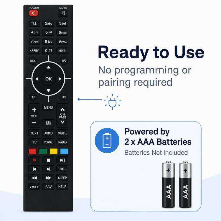 Replacement Remote Control For Zgemma H5 / H2S / H2H / HS Satellite TV Box Receiver