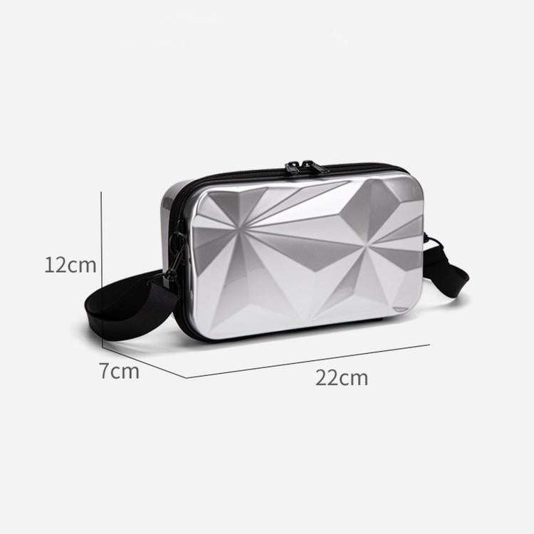 For DJI Osmo Pocket 4P Carrying Case Hard Shell Waterproof Storage Bag With Strap(Silver)