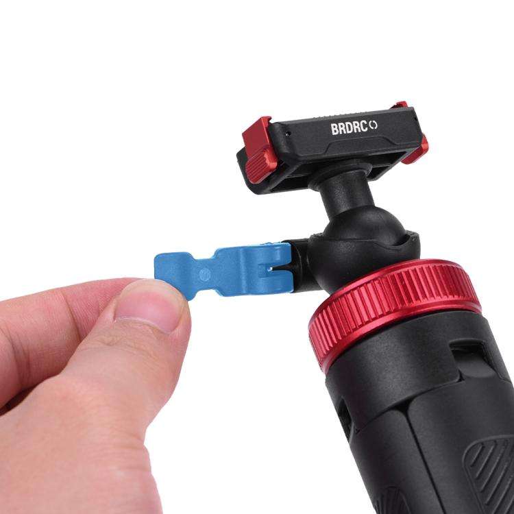 For DJI Osmo Action 3 / 4 / 5 Pro BRDRC 1.6m Ball Head Quick-release Tripod Extension Selfie Stick