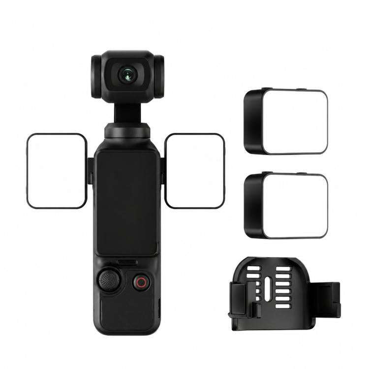 For DJI Osmo Pocket 3 Magnetic Fill Light Dimmable LED Vlog Video Light, Spec: Dual Lamp