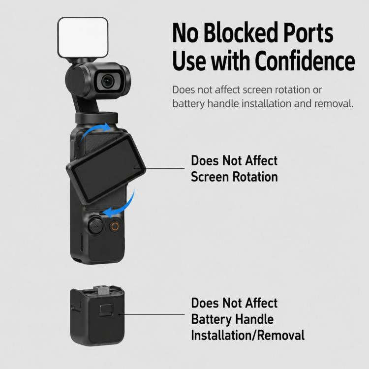 For DJI Osmo Pocket 3 Magnetic Fill Light Dimmable LED Vlog Video Light, Spec: Three Lamp