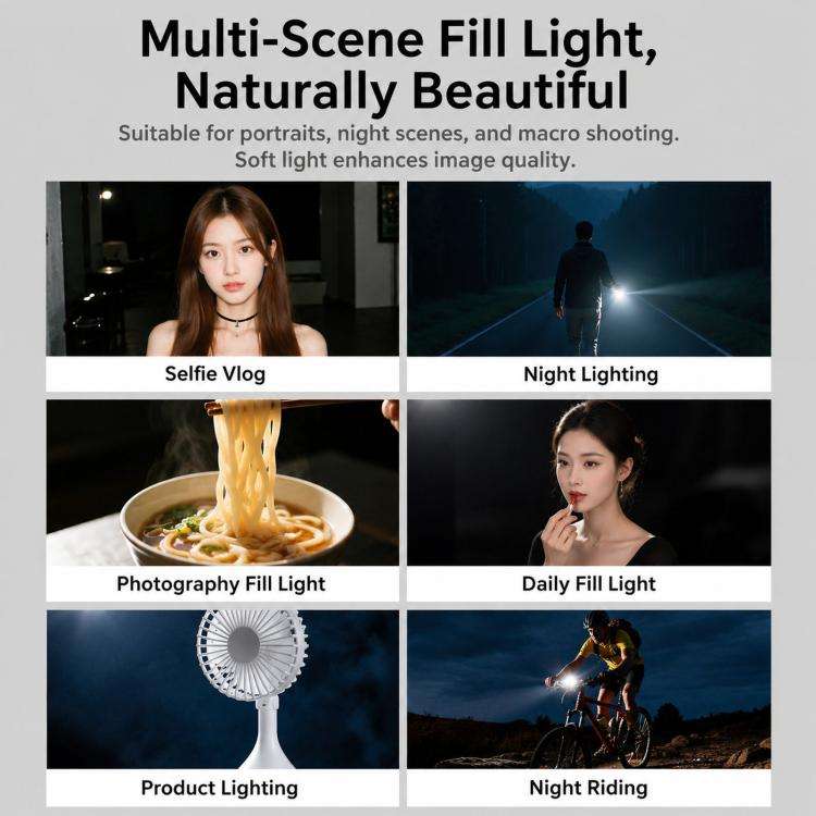 For DJI Osmo Pocket 3 Magnetic Fill Light Dimmable LED Vlog Video Light, Spec: Dual Lamp