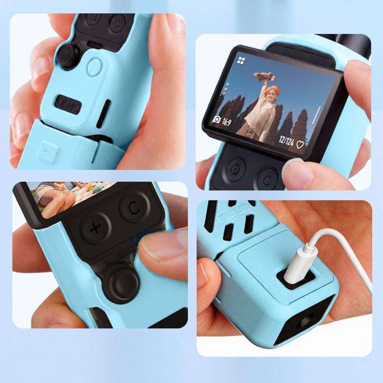 For DJI Osmo Pocket 4P CYNOVA Silicone Protective Case Screen Body Protective Cover(Yellow)