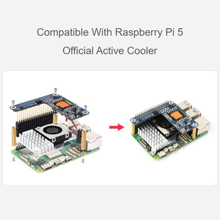 Waveshare 5/CM5 Dedicated PoE(+) Expansion Board For Raspberry Pi, Model: 34611
