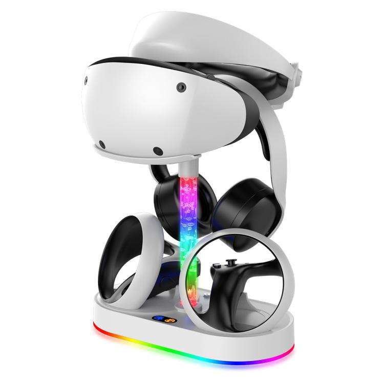 ipega RGB Charging Dock For PS5 VR2 / PlayStation VR2 Controller Charger Station & VR Headset Sta...