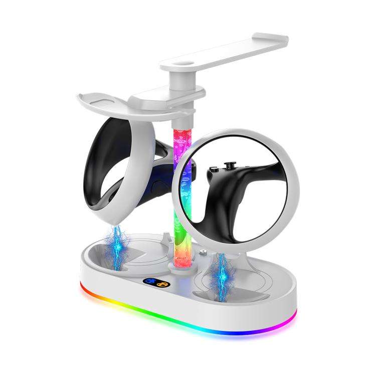 ipega RGB Charging Dock For PS5 VR2 / PlayStation VR2 Controller Charger Station & VR Headset Sta...