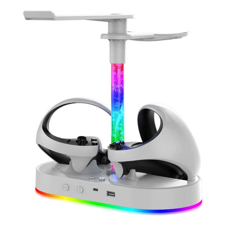 ipega RGB Charging Dock For PS5 VR2 / PlayStation VR2 Controller Charger Station & VR Headset Sta...