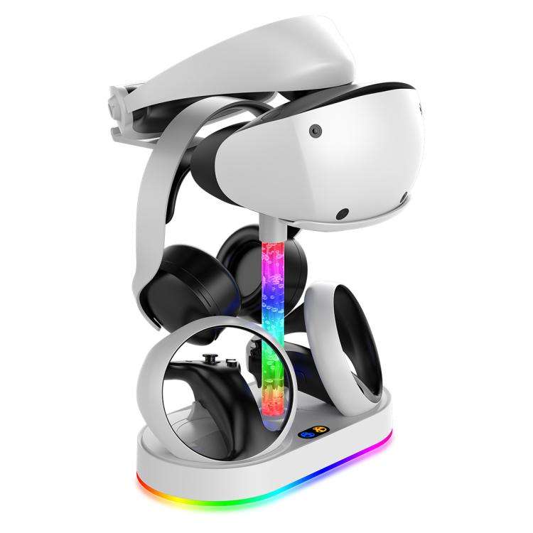 ipega RGB Charging Dock For PS5 VR2 / PlayStation VR2 Controller Charger Station & VR Headset Sta...