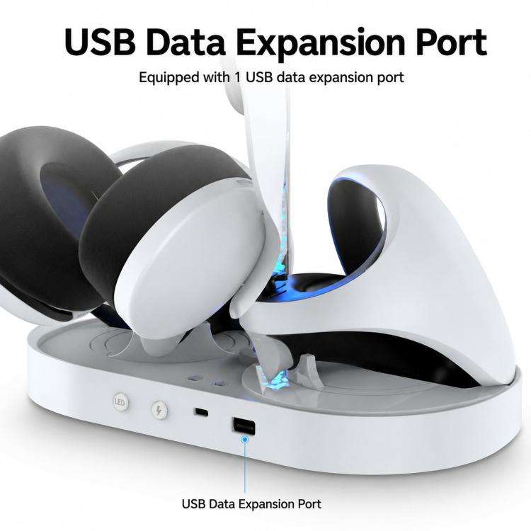 ipega RGB Charging Dock For PS5 VR2 / PlayStation VR2 Controller Charger Station & VR Headset Sta...