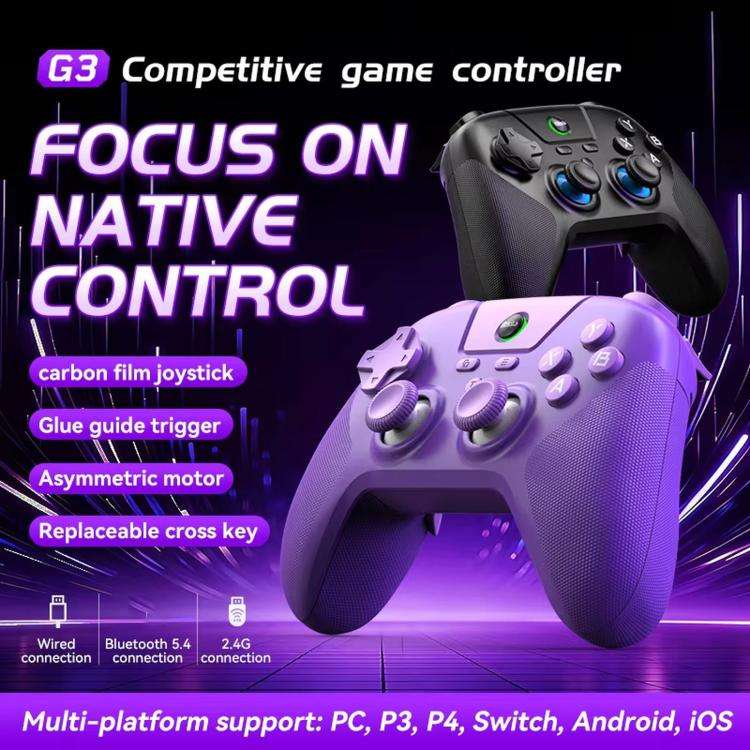 BSP G3 Tri-Mode Game Controller With Carbon Joysticks Macro Keys For PC / Switch / PS4 / iOS & An...
