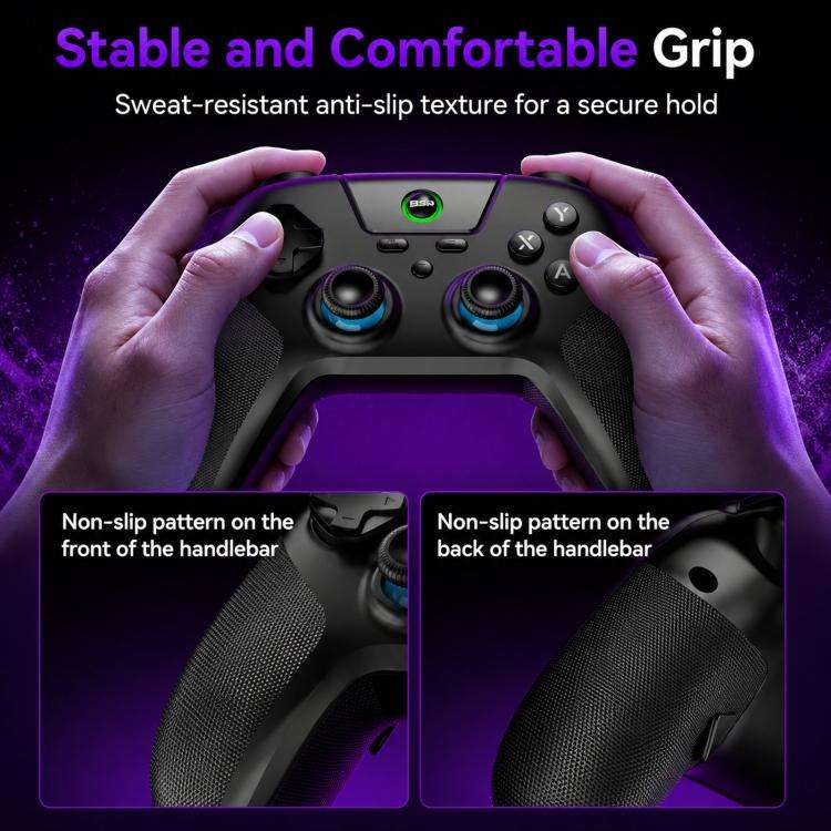 BSP G3 Tri-Mode Game Controller With Carbon Joysticks Macro Keys For PC / Switch / PS4 / iOS & An...