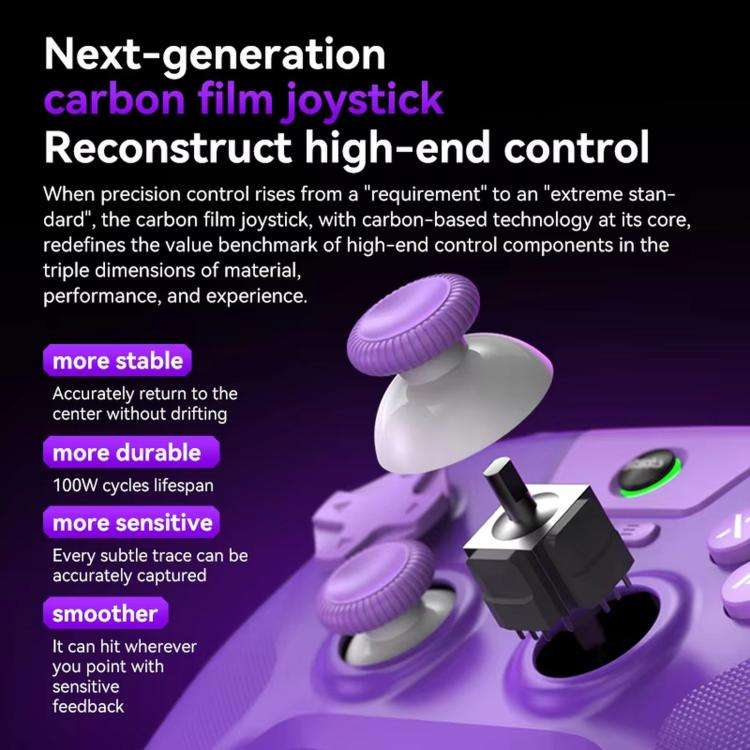 BSP G3 Tri-Mode Game Controller With Carbon Joysticks Macro Keys For PC / Switch / PS4 / iOS & An...