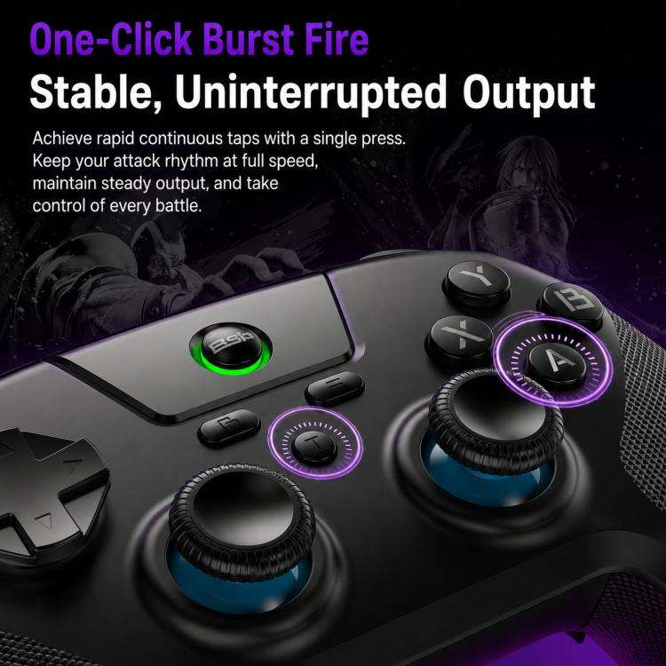 BSP G3 Tri-Mode Game Controller With Carbon Joysticks Macro Keys For PC / Switch / PS4 / iOS & An...