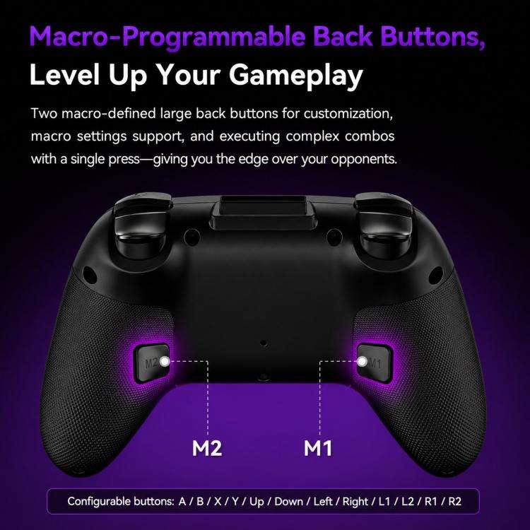 BSP G3 Tri-Mode Game Controller With Carbon Joysticks Macro Keys For PC / Switch / PS4 / iOS & An...