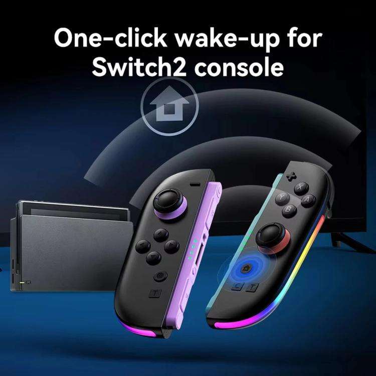 JOY-06 Magnetic Wireless Controllers For Switch 2 With Carbon Film Joysticks, 9-Axis Gyro, One-Ke...