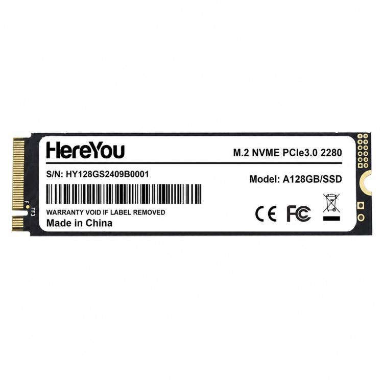 HereYou M.2 NVMe PCIe 3.0 SSD 2280 Internal Solid State Drive For Laptop, Capacity: 128GB