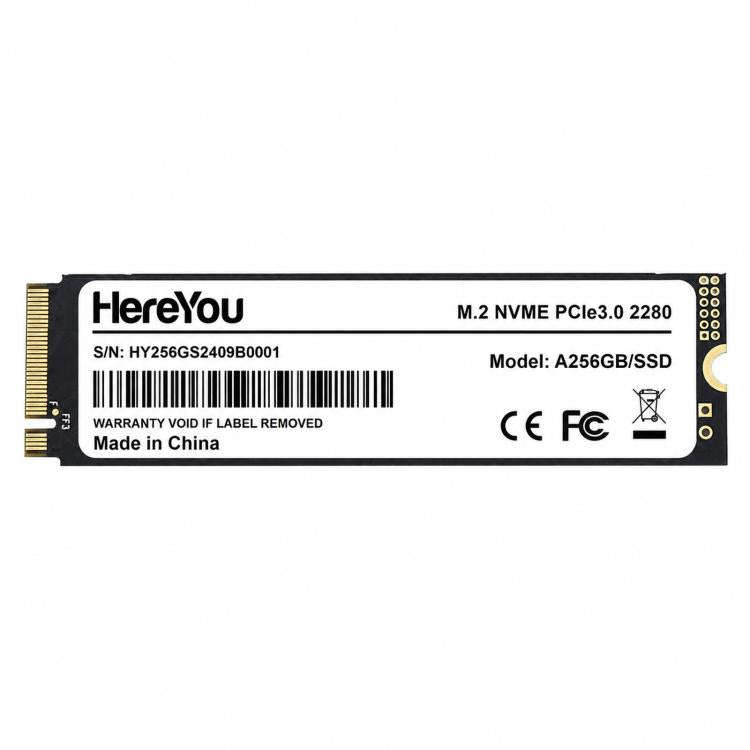 HereYou M.2 NVMe PCIe 3.0 SSD 2280 Internal Solid State Drive For Laptop, Capacity: 256GB