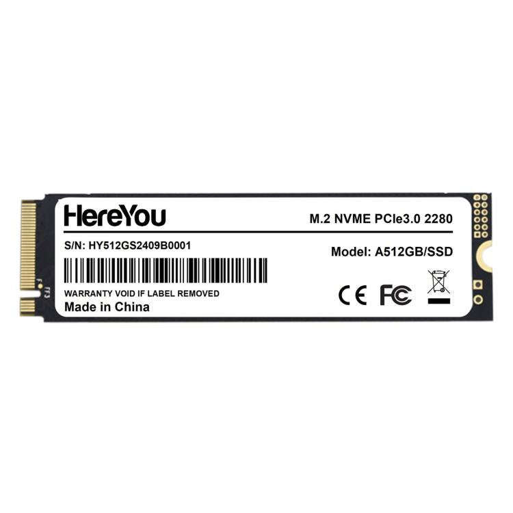 HereYou M.2 NVMe PCIe 3.0 SSD 2280 Internal Solid State Drive For Laptop, Capacity: 512GB