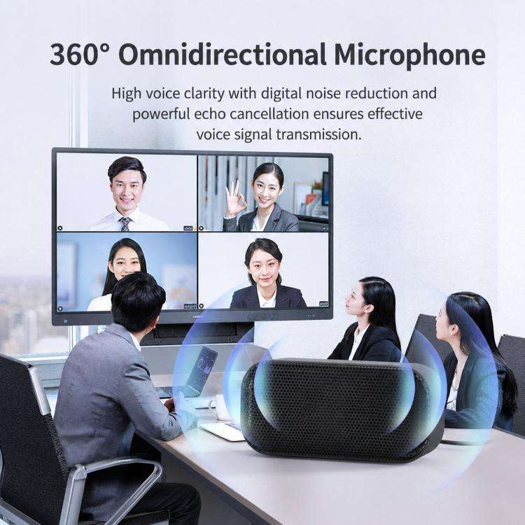 USB Computer Speaker with Built-in Microphone & Sound Card Mini Desktop Stereo Soundbar